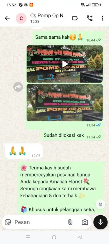 Order Testimonial Papan duka di Jakarta Selatan