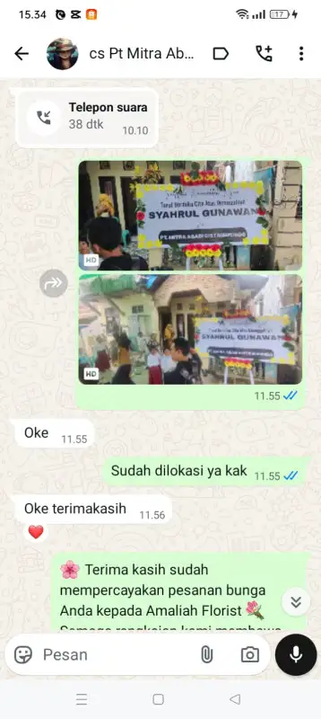 Order Testimonial Papan ucapan di Jakarta Selatan